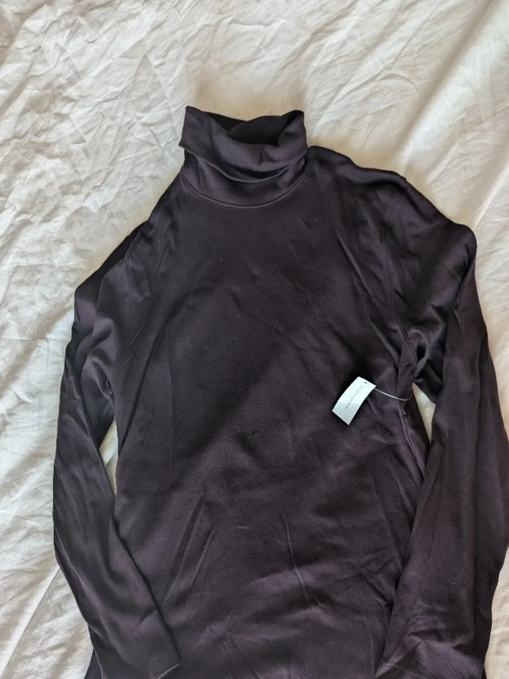 Banana Republic Men’s Cotton Turtleneck Eggplant Purple M NWT